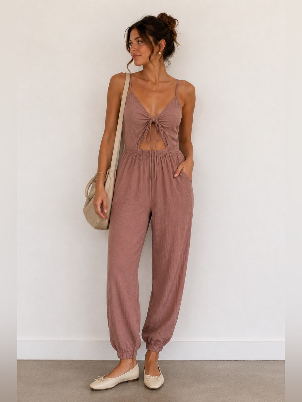 Mauve Peephole Jumpsuit